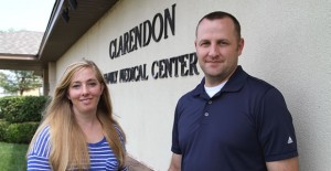 Physician’s Assistant Sarah Burcham and husband Daniel Burcham, new owners of Clarendon Family Medical Center. Enterprise Photo